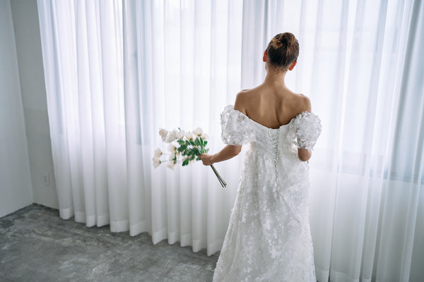 2way 総レース パフスリーブドレス(W295)