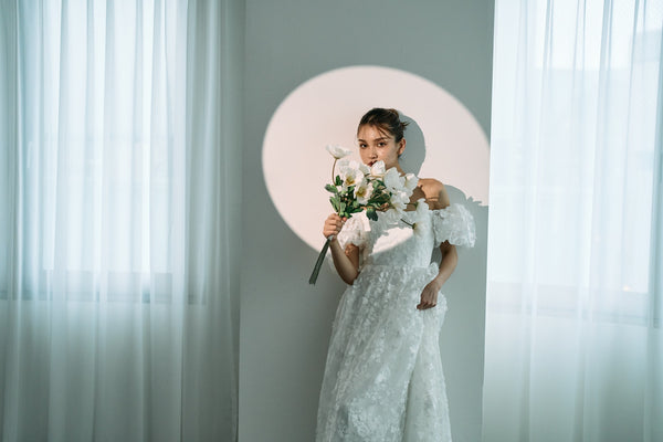 2way 総レース パフスリーブドレス(W295)