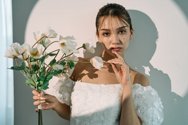 2way 総レース パフスリーブドレス(W295)