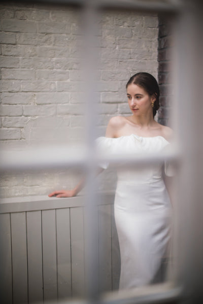 オフショルダー ソフトマーメイドドレス(W268)