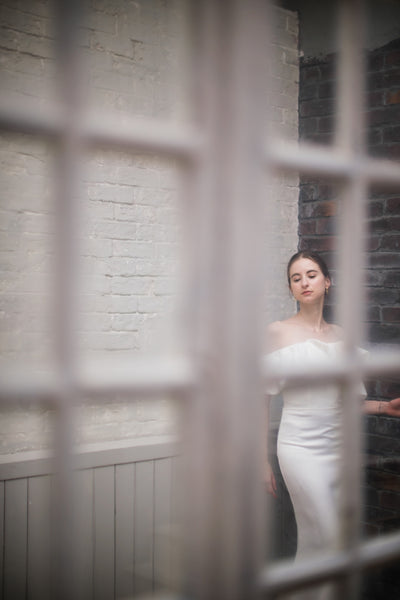 オフショルダー ソフトマーメイドドレス(W268)