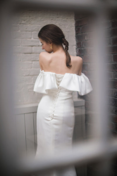 オフショルダー ソフトマーメイドドレス(W268)