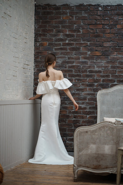 オフショルダー ソフトマーメイドドレス(W268)