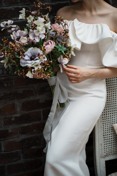 オフショルダー ソフトマーメイドドレス(W268)