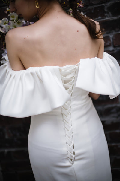 オフショルダー ソフトマーメイドドレス(W268)