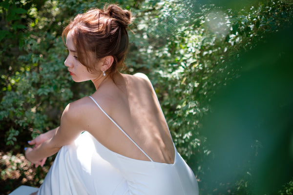 サテン ソフトマーメイド キャミソールドレス(W235)