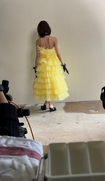 フリル ティアードドレス(W369)