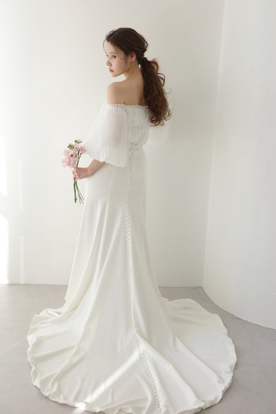 パフスリーブ シフォントップス(W270)