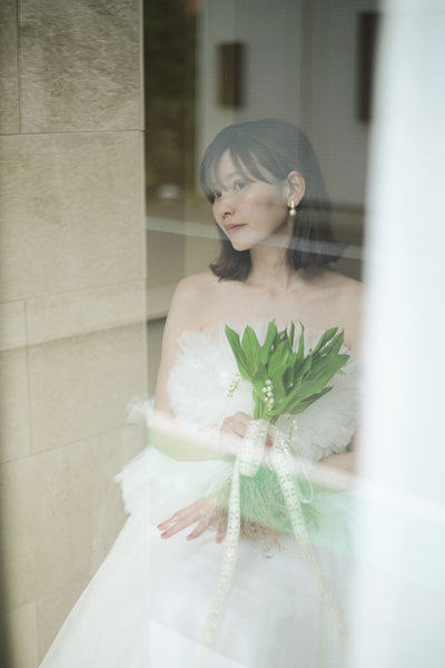 フリル チュールドレス ホワイト(W347WH)