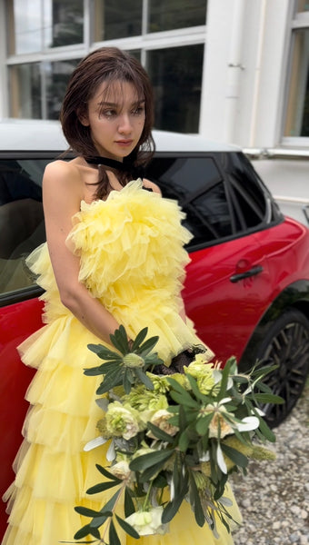 フリル ティアードドレス(W369)