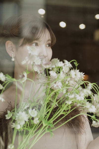 オーストリッチ フェザー チュールドレス(W348BR)