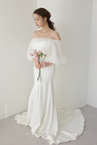 パフスリーブ シフォントップス(W270)