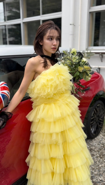 フリル ティアードドレス(W369)