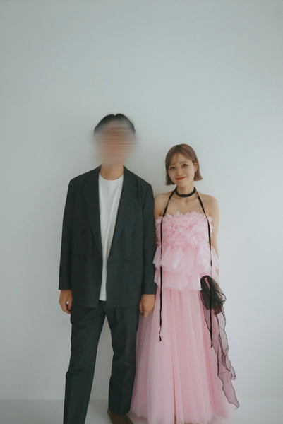 フリル チュールドレス リボンプラス ライトピンク(W347LP)