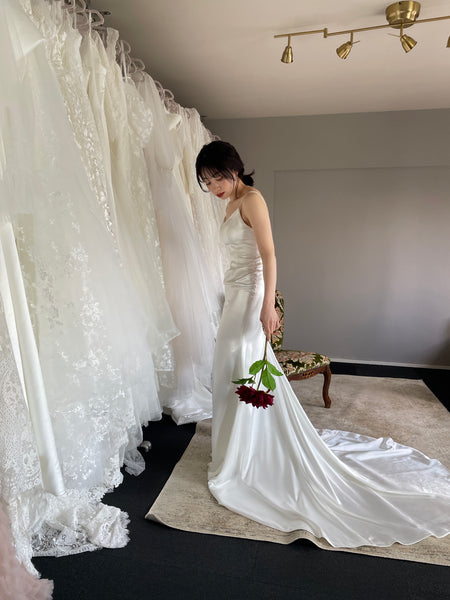 2way ロングスリーブ キャミソールドレス(W310)