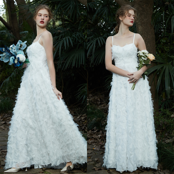 フェザー キャミソールドレス(W217)