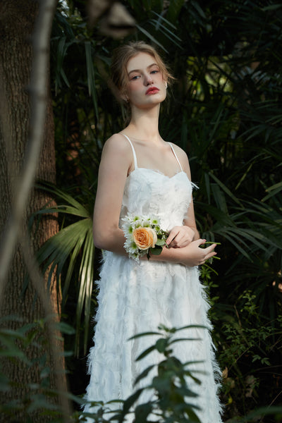 フェザー キャミソールドレス(W217)