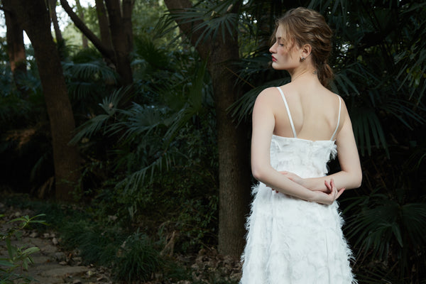 フェザー キャミソールドレス(W217)