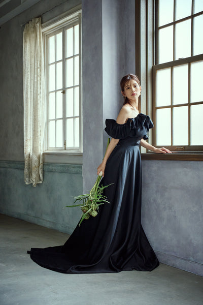 黒ドレス　dressproduction ウェディング　二次会スーツ・フォーマル・ドレス