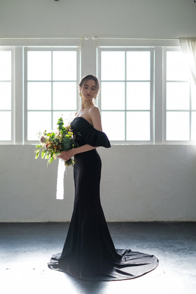 ヒール高さ7センチドレスプロダクション　ブラック　ドレス