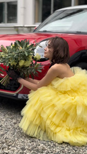 フリル ティアードドレス（W369）