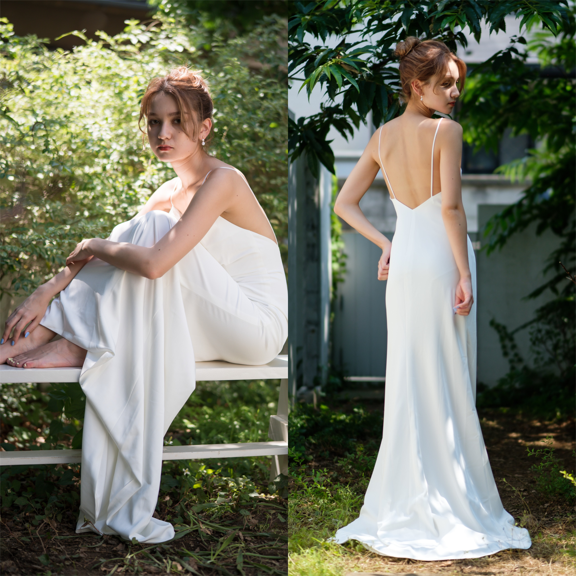 サテン ソフトマーメイド キャミソールドレス(W235) サテン ソフトマーメイド キャミソールドレス(W235)