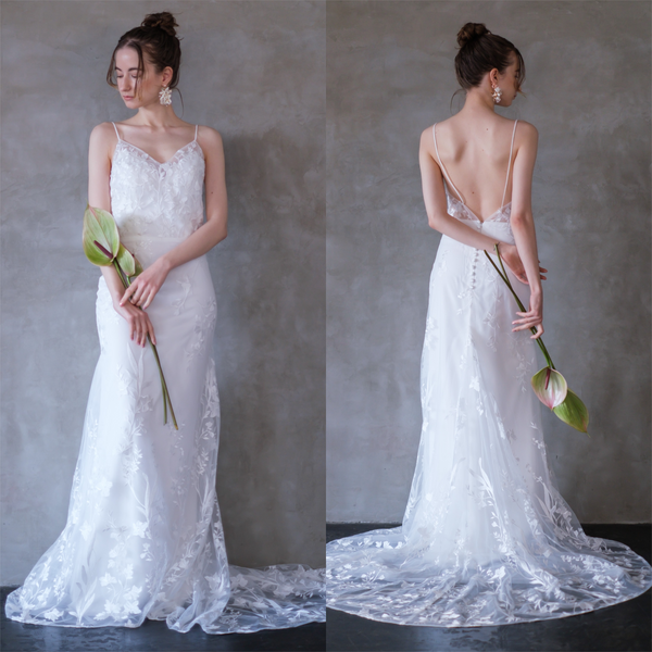 DRESS PRODUCTION ドレスプロダクション w247 刺繍レース キャミソールドレス(W247)